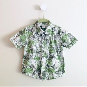 Old Navy leaf prints short sleeve shirt